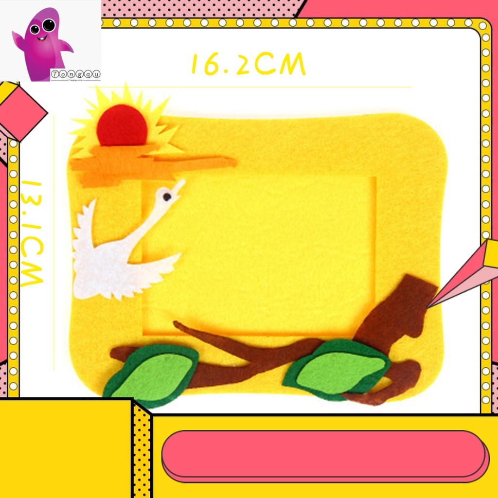 10models DIY Kids Toys Handmade 3D Photo Frame Decorate Painting Childrens Educational Gift Toys