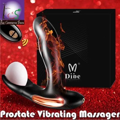 •LCS™ Dibe Silicone Prostate Vibrating Massager Electric Vibrating Butt Plug Masturbator for Man Remote Control Heating Anal Vibrators Sex Toys for Man Gay