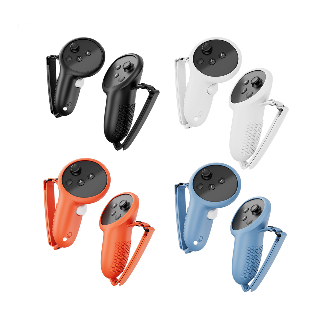 2pcs bảo vệ bọc tay cầm điều khiển Silicone Bìa Phụ kiện cho Meta quest3 điều khiển xử lý