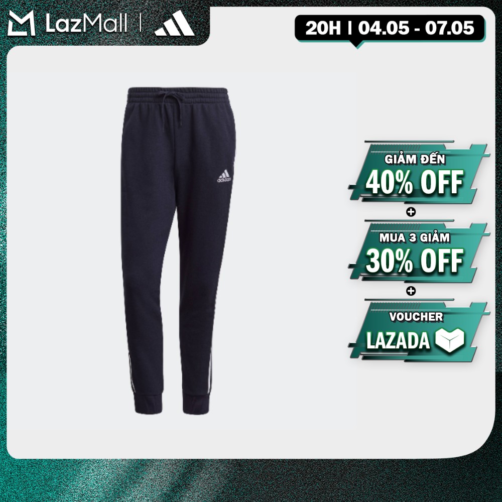 [20H 4.5-7.5-MUA 3 GIẢM 30%] adidas Phong cách sống Quần Ống Côn Vải Thun Da Cá 3 Sọc Essentials Nam Màu xanh da trời GK8888