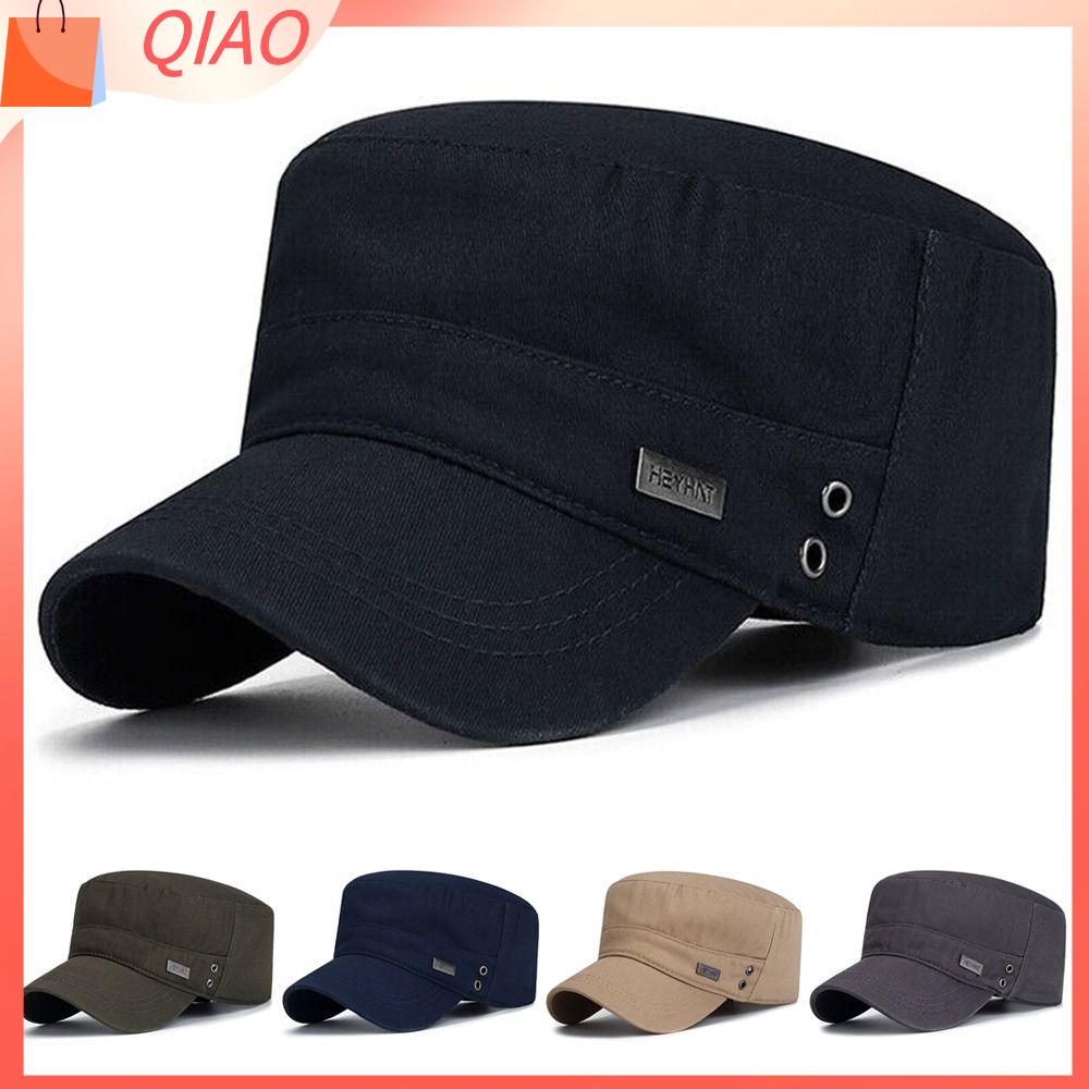 QIAO Nam Thoáng khí Bông Mũ quân đội Mũ bóng chày Mũ học sinh Mũ che nắng