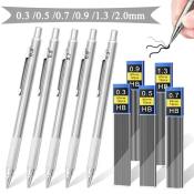 Metal Mechanical Pencil Set for Art and Office Supply
