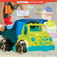 [B. Toys] Colossal Cruiser Large Dump Truck – 50cm Large Sand Truck – Beach Toy Dump Truck For Kids Outdoor Sand Pretend Play