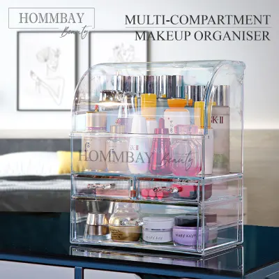 [HOMMBAY Beauty] Makeup Organizer Plastic Cosmetic Storage Box Jewellery Jewelry Earring Organiser