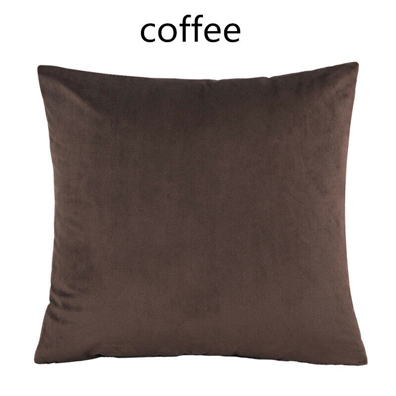 40x40 45x45 50x50 60x60 cm Square Large Velvet Plain Cushion Cover Throw Pillow Case Home Sofa Decor