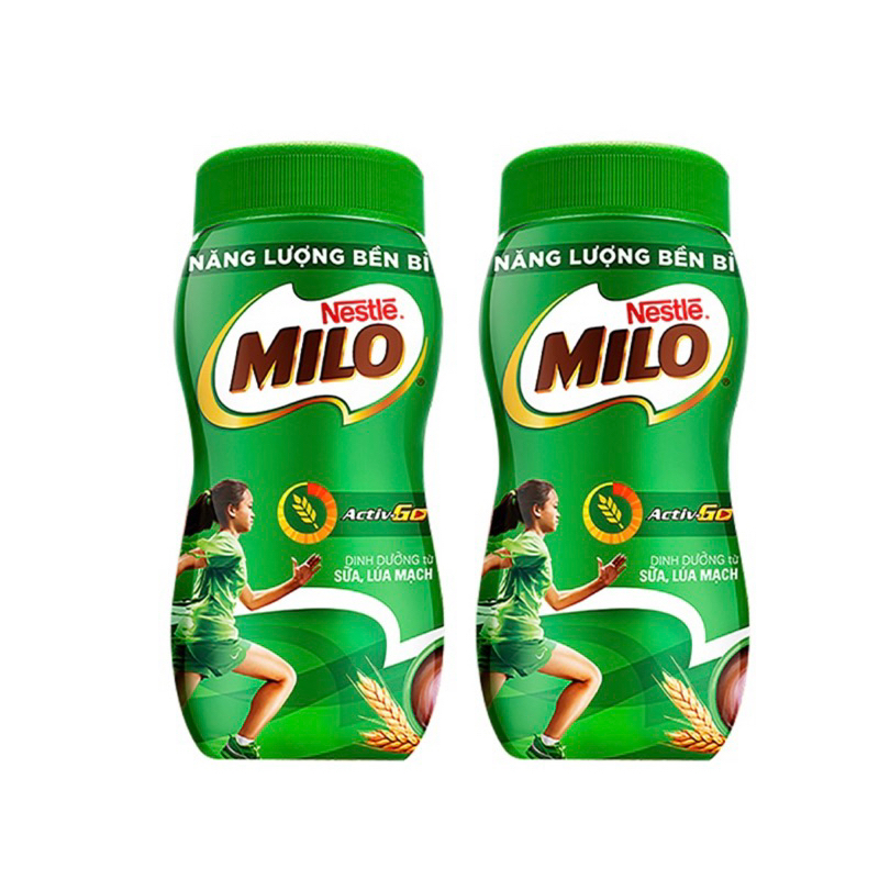 Thức uống lúa mạch Nestle Milo nguyên chất dạng hũ nhựa 400g