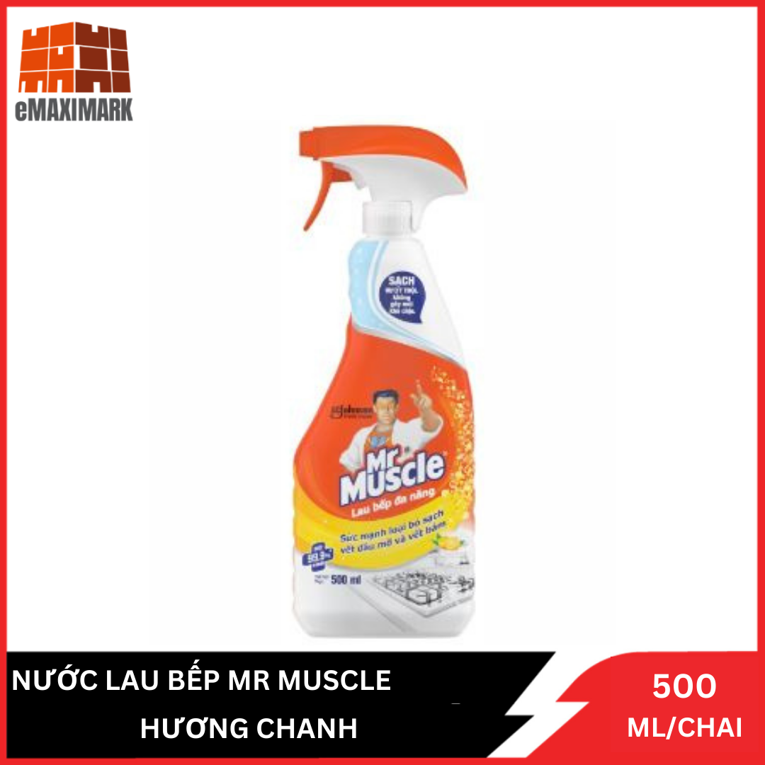 Nước lau bếp mr.muscle hương chanh chai 500ml