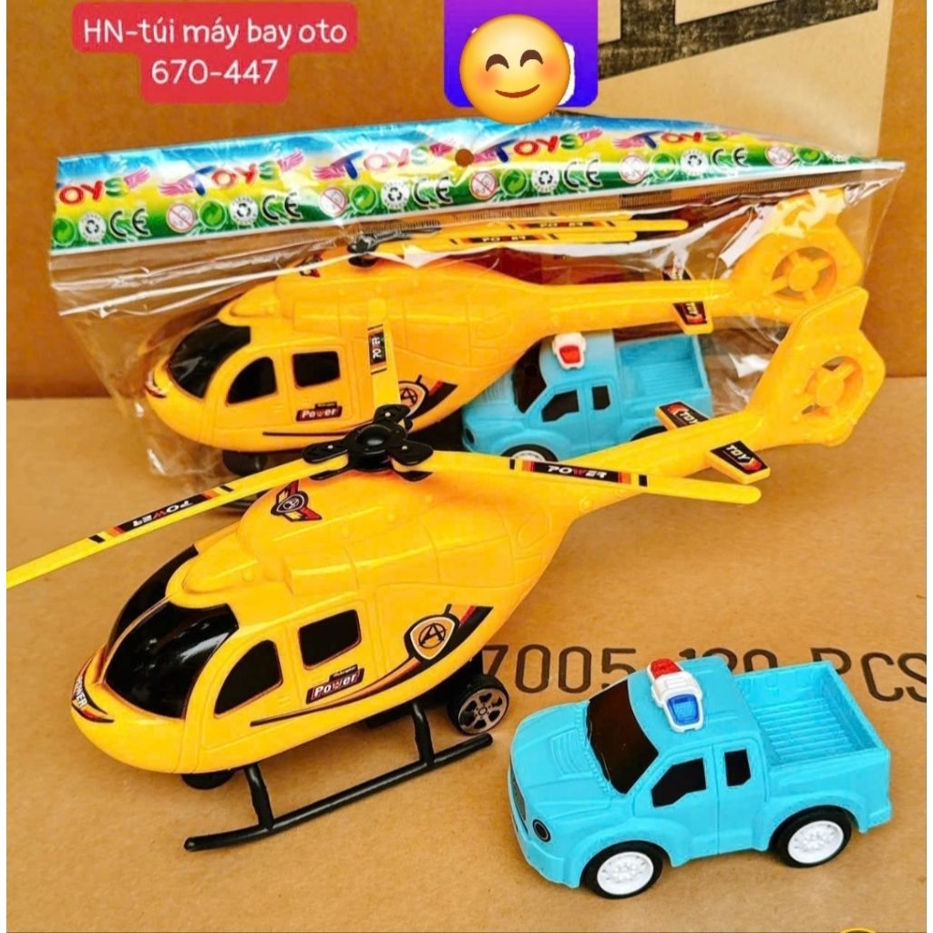 Mô Hình Đồ Chơi Máy Bay và ô tô nhỏ cho bé