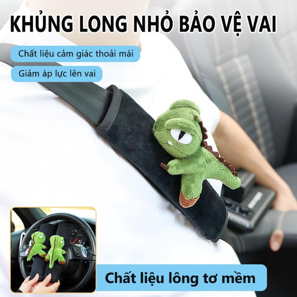 mềm mại trang trí nội thất thoải mái dây an toàn dễ thương hình hoạt hình nhung ngạt thở cho xe hơi bằng vai. Giá 83,706 Đồng*Miễn phí vận chuyển