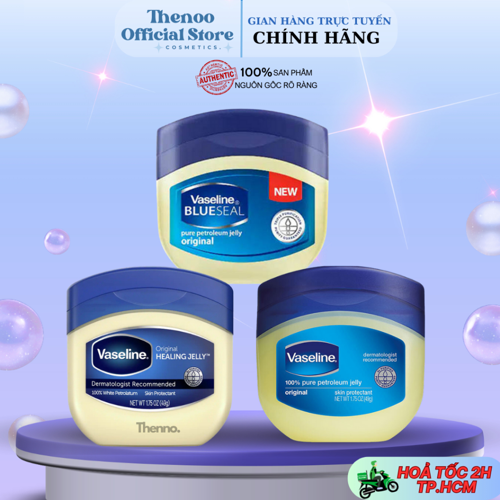Sáp Dưỡng Ẩm Đa Năng Vaseline Original Healing Jelly 100% White Petrolatum - Hàng Mỹ