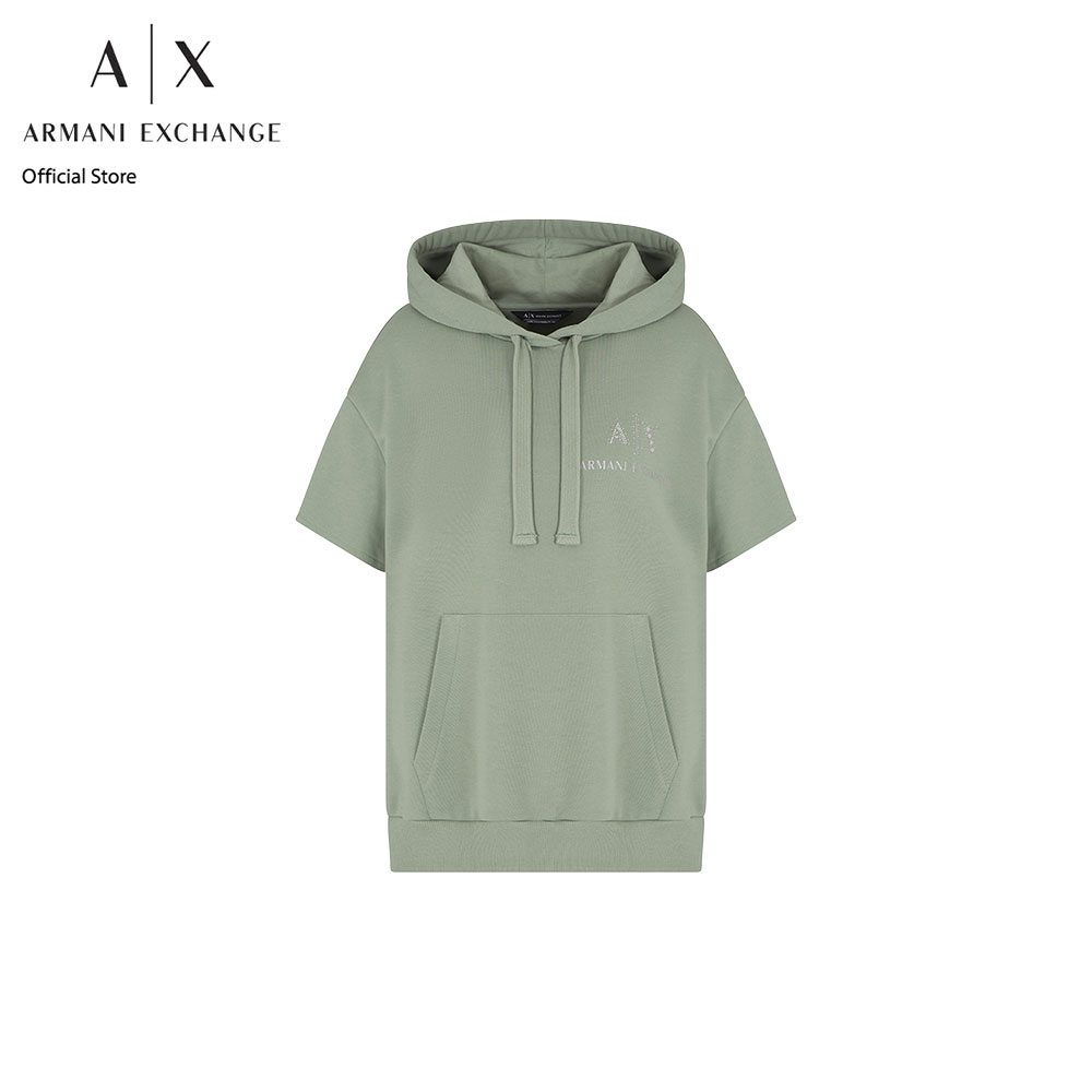 Armani Exchange Sweatshirt Women XW000161-AF11851-U7231 Green ราคา 5,803 บาท*ส่งฟรี
