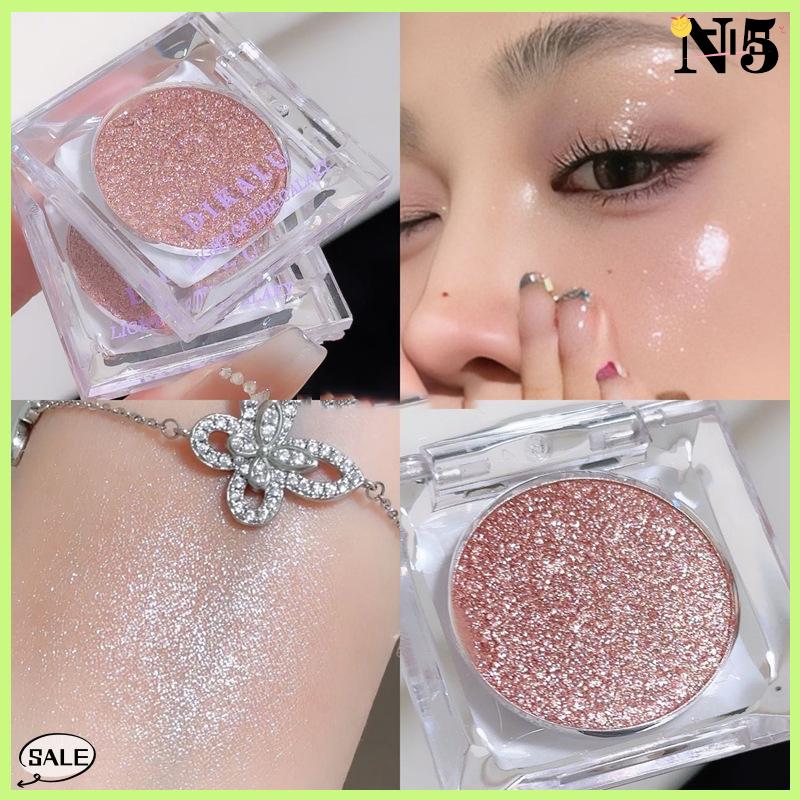 Follow Get New【TIS】 Dikalu Galaxy Eyeshadow Palette nghiền nát kim cương lấp lánh cường độ cao ánh sáng lung linh Pearlescent trang điểm lâu dài sắc tố - 6