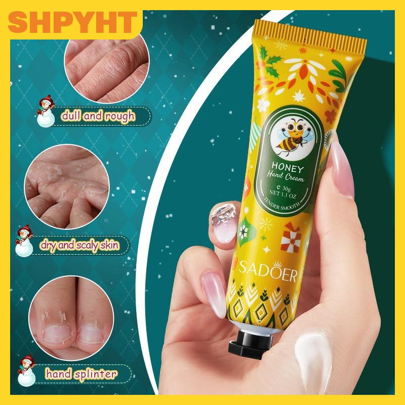 SHPYHT 3 5pcs mật ong kem tay chống khô crack giữ ẩm làm sáng sửa chữa kem tay cho tay chăm sóc da