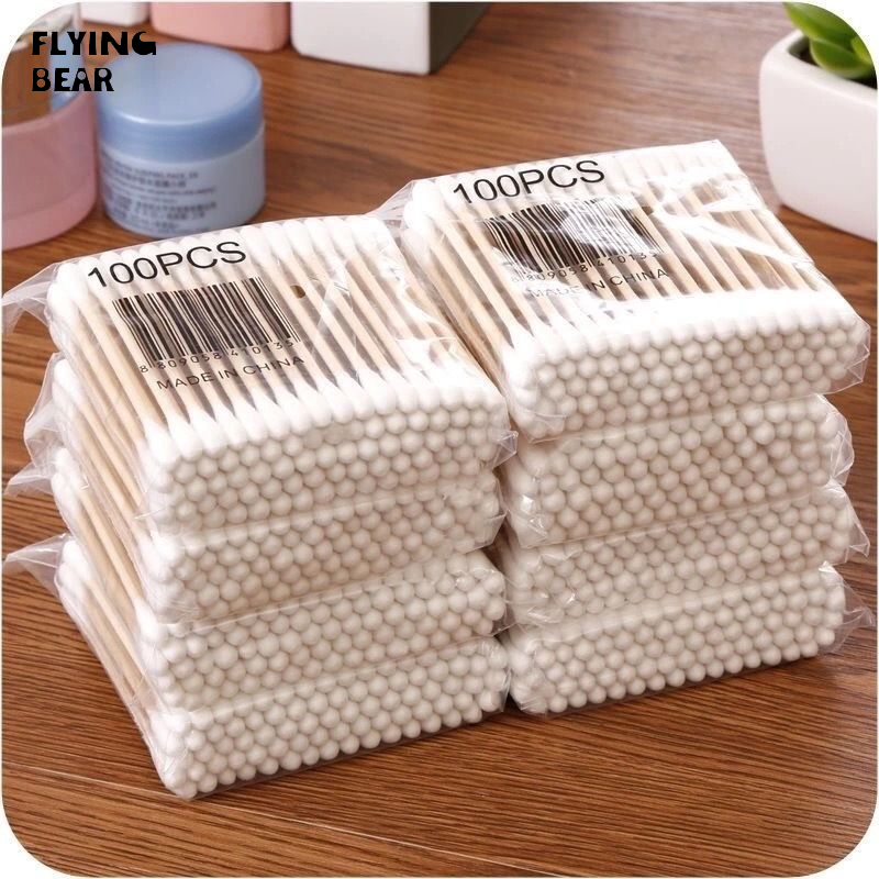 Tăm bông bay gấu Chất lượng cao để trang điểm và làm sạch, bền và không vỡ
