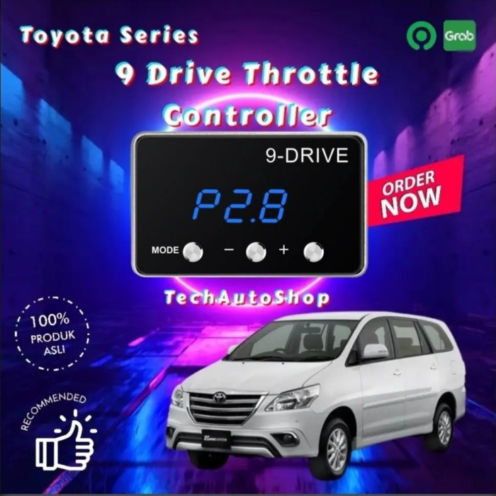 9 DRIVE THROTTLE CONTROLLER TOYOTA INNOVA 2004-2015 PIGGYBACK 9DRIVE Harga 1,064,000 rupiah*Gratis Ongkir