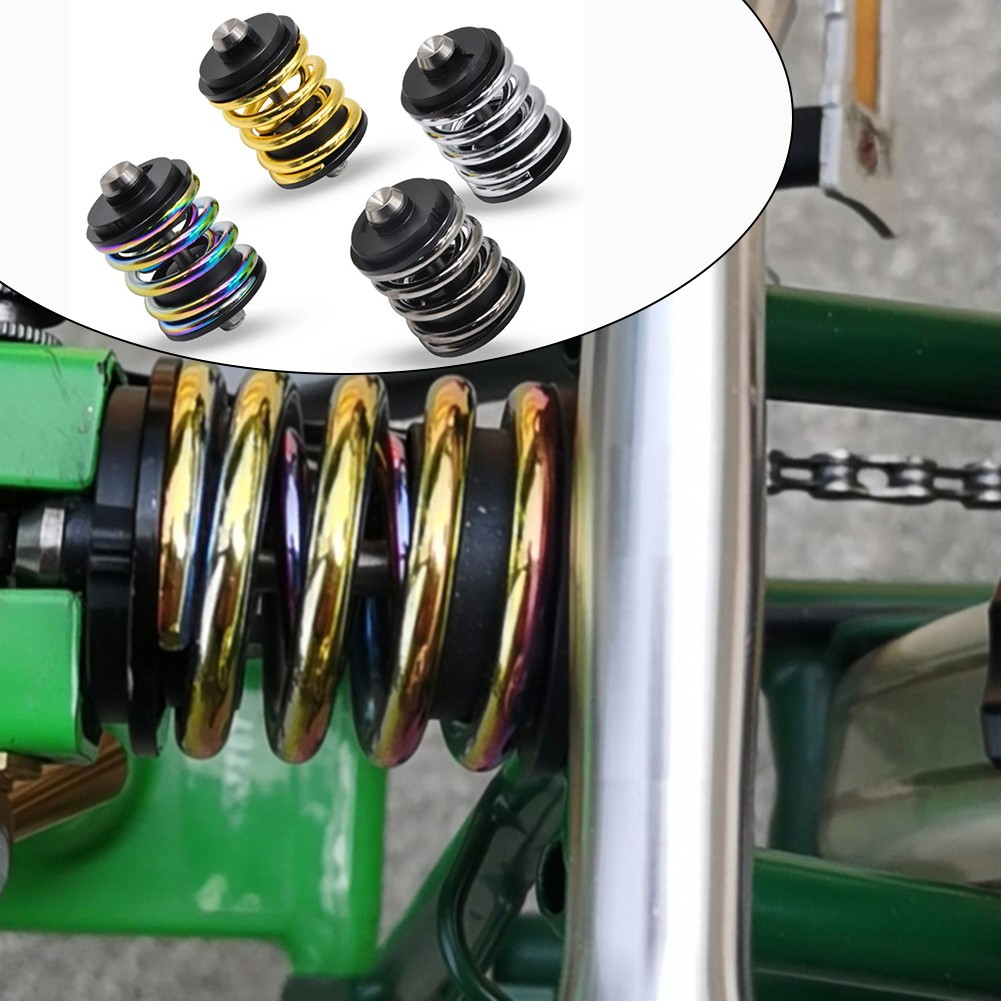 (ready stock) Durable Titanium Rear Shock for Brompton 3Sixty Colored and Corrosion Resistant