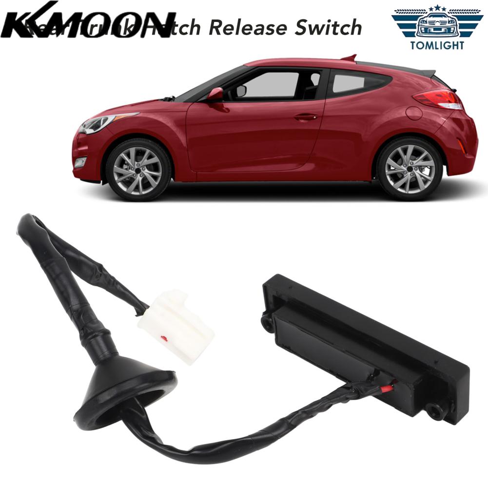 KKmoon Nút nhả cốp sau ABS 81260 2V000 Dễ dàng cài đặt Tiêu chuẩn OEM Hiệu suất ổn định Phù hợp trực tiếp Chống va đập cho động cơ Veloster 1.6L L4