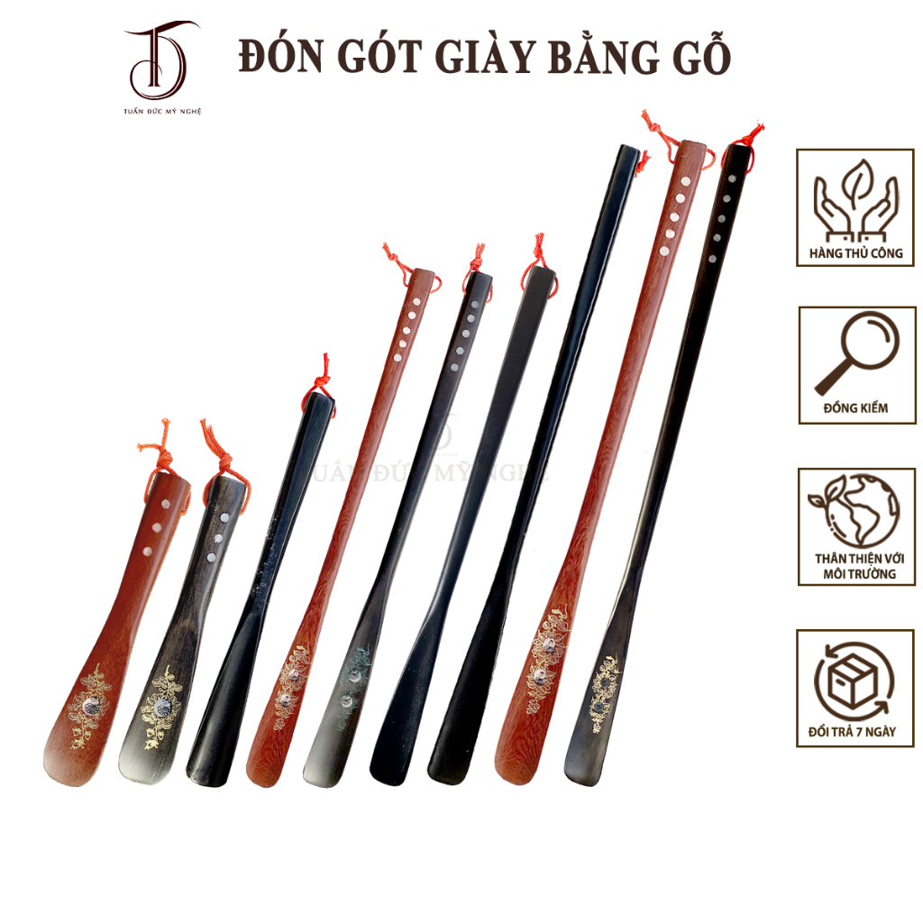 Cây Đón Gót Giày HAHANCO Gỗ Tự Nhiên Cho Cả Nam & Nữ Dùng Được Mọi Tư Thế Giày