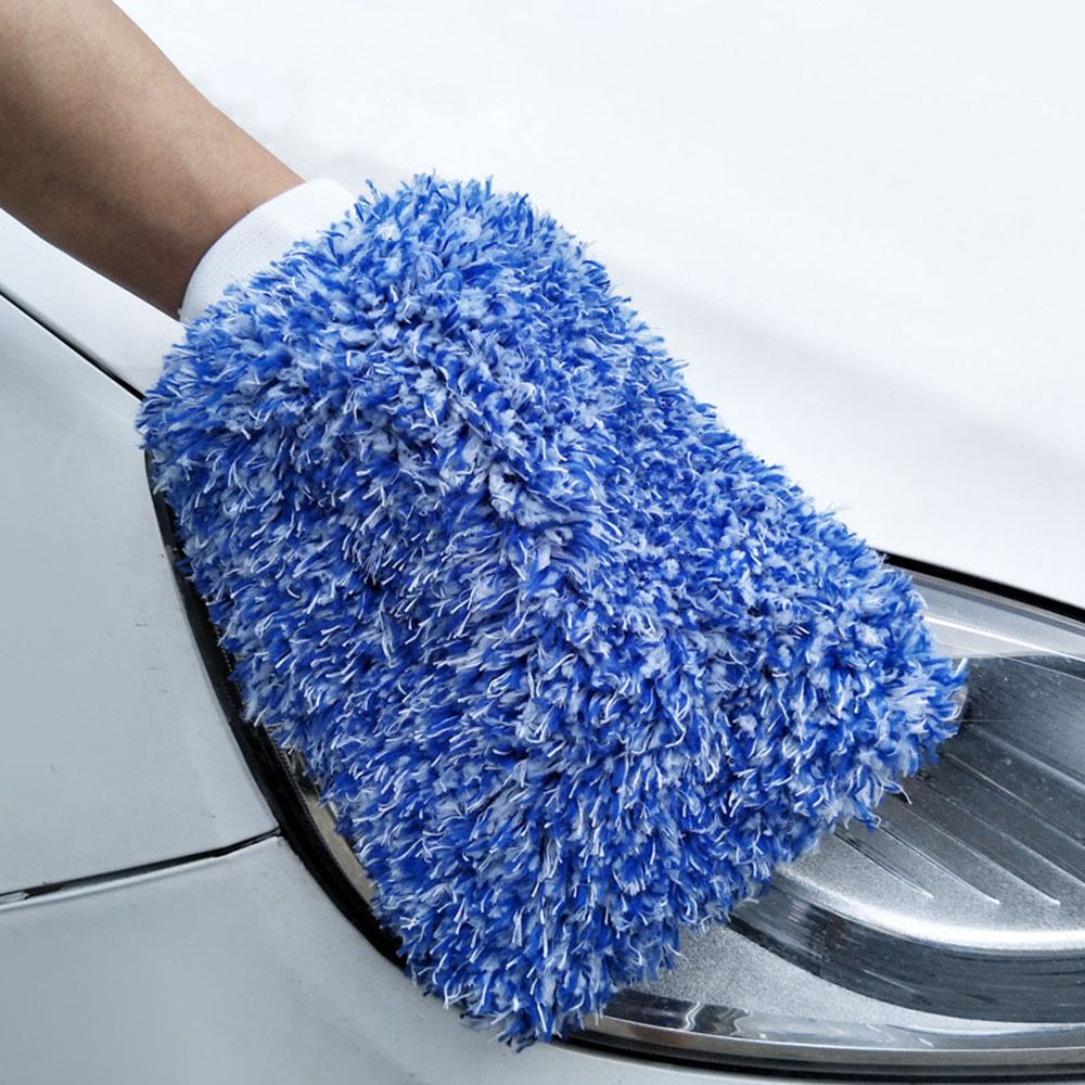 EBCUM Mềm Super Absorbancy Bàn chải giặt Sợi nhỏ Găng tay xốp ô tô Làm sạch tự động Dụng cụ rửa