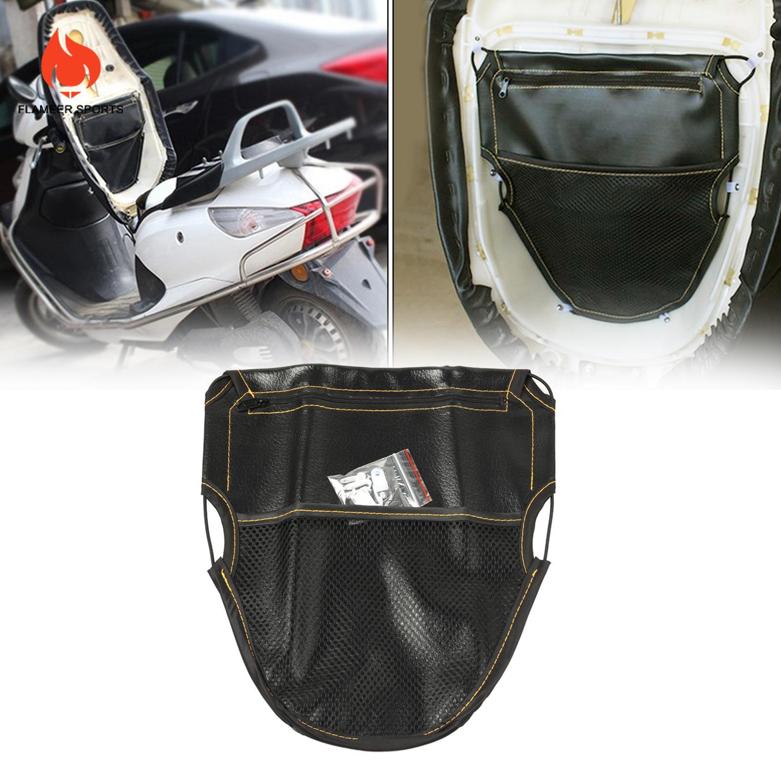 Flameer PU xe máy dưới gối đệm ghế lưu trữ túi nhỏ túi cho Ví Thẻ bền