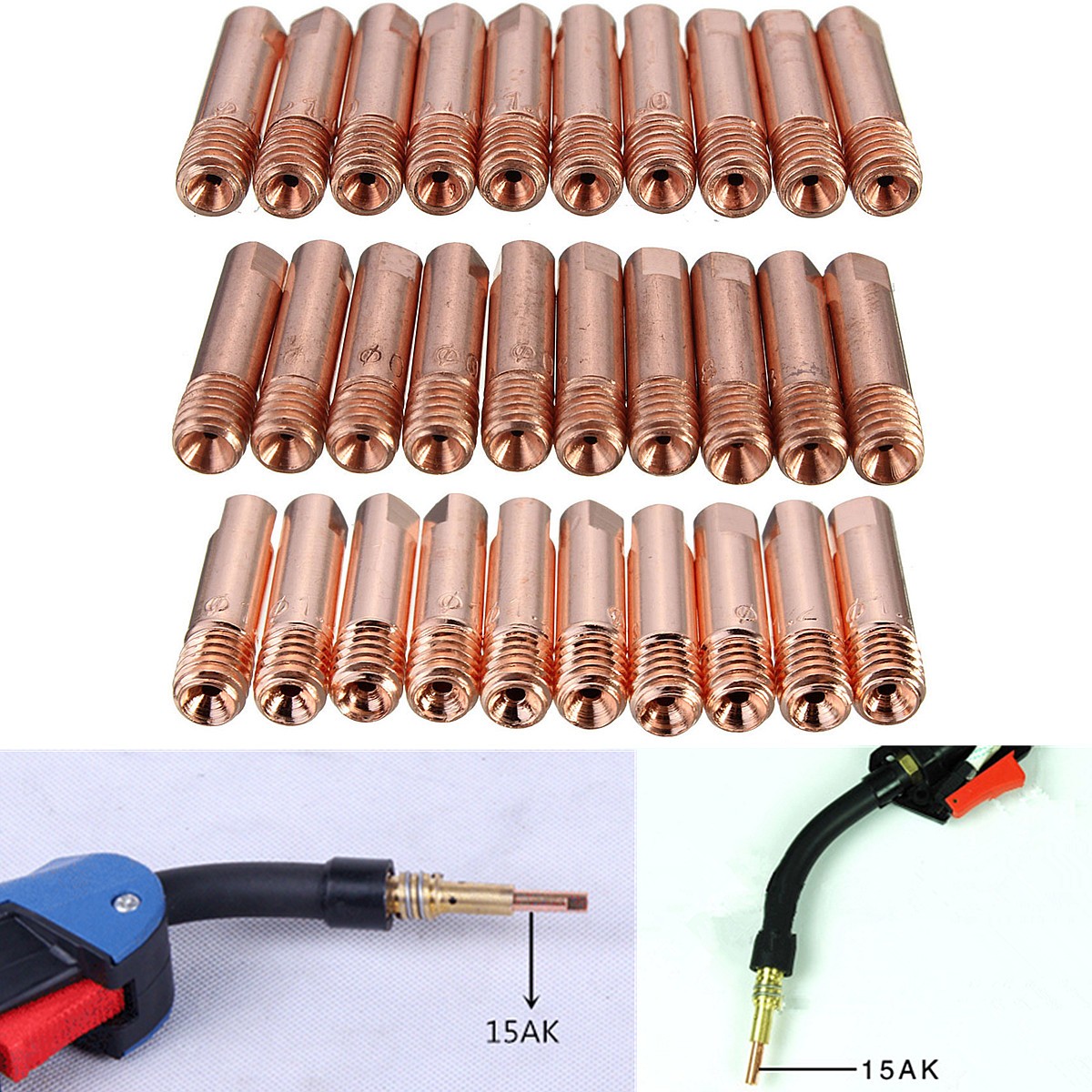 【Bypl】 10 bộ chi tiết vòi phun cho MIG/MAG que hàn 0 8/1 0/1 giá đỡ 2mm trong kho