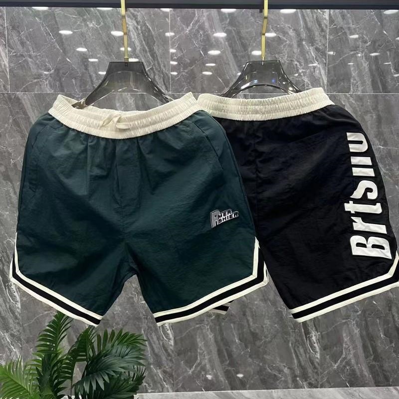 Với Logo Thời trang Âu Mỹ Trang chủ Douyin Cùng Phong Cách Quần Short Thể Thao Nam Mùa Hè Mỏng Rời Quần Đi Biển Mỹ Thêu Chữ Năm Điểm Quần
