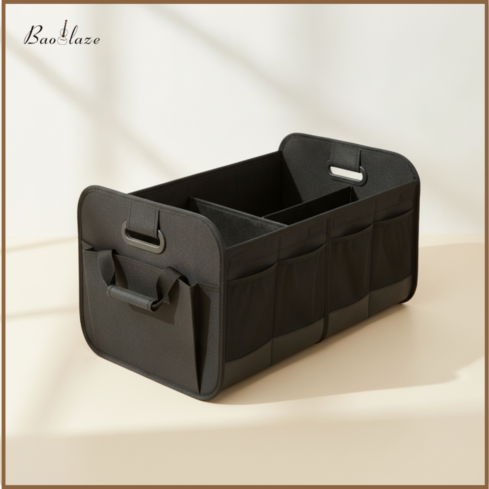 Baoblaze Collapsible Car Trunk Storage Organizer Portable Trunk Storage Box with Divider Long-Lasting Foldable Car Organizer with Pockets Sturdy for Drivers, Road Trips, Grocery Shopping ราคา 19,793 บาท*ส่งฟรี
