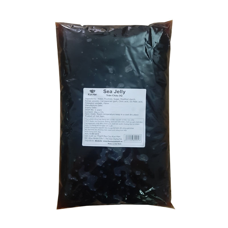 3q sea jelly gói 2kg - đen caramel