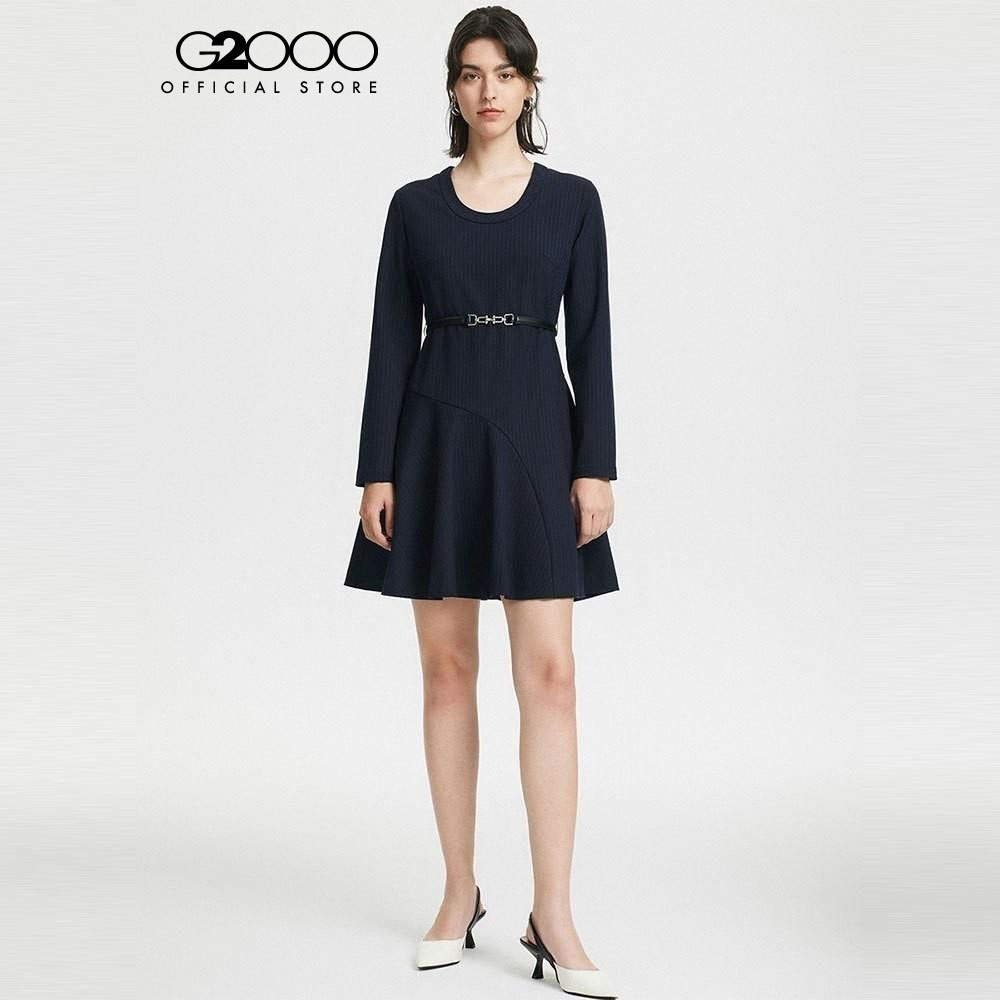 G2000 เดรสสำหรับผู้หญิง ทรง FIT & FLARE SHAPE รุ่น 3623258679 DARK NAVY ราคา 1,600 บาท*ส่งฟรี