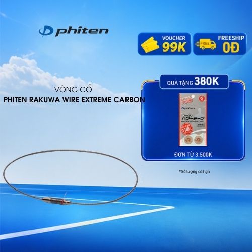 Vòng Cổ Phiten Rakuwa Necklace Wire Extreme Carbon