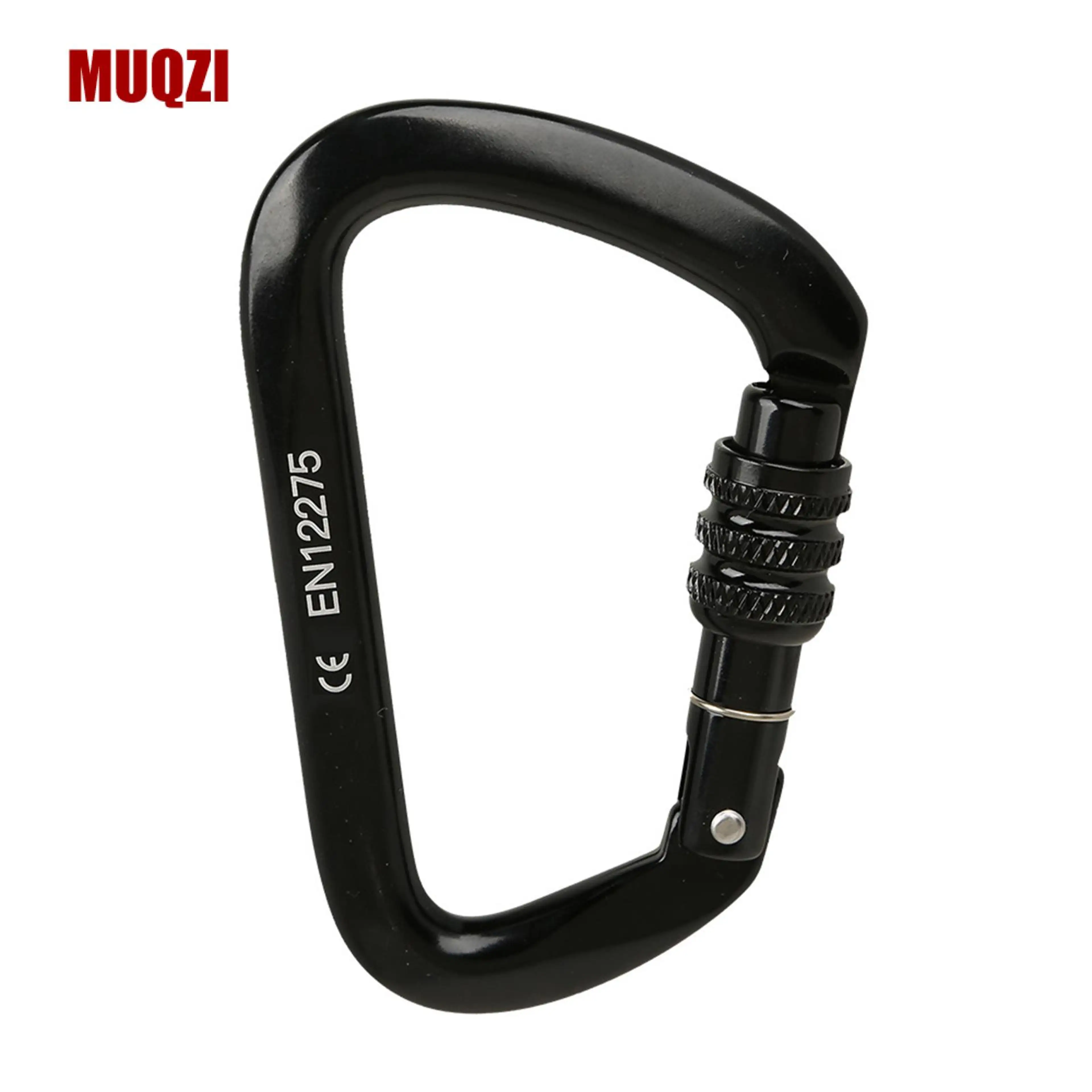 Heavy Duty Twist Lock Carabiner D-ring Lightweight Screwgate Clip for Rock Climbing Outdoor Safety Gear Durable Aluminum Alloy Locking Carabiner for Hiking Camping