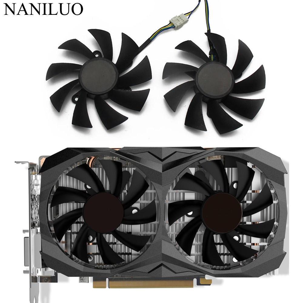 Yingke Quạt làm mát VGA 85mm 4pin GTX1060 gtx1660 ti ga91s2h cho Zotac GTX 1060 1660 1660ti amp lõi 