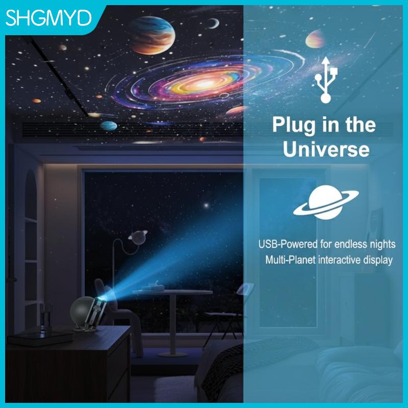 【SHGMYD】 Starry Sky Chiếu Ánh Sáng USB Powered Lãng Mạn Ánh Sáng Ban Đêm Phòng Độc Đáo Trần Trang Trí Cho Trẻ Em Phòng Ngủ Và Ảnh Nền