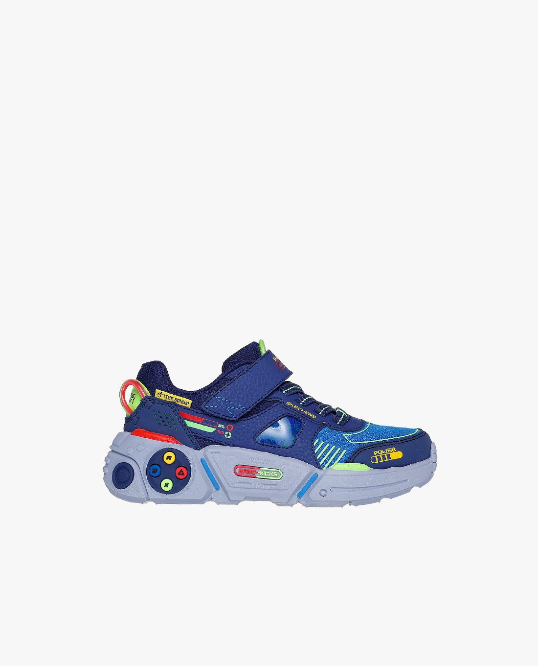 SKECHERS - Giày sneakers bé trai cổ thấp Gametronix 2.0 402270L-NVMT