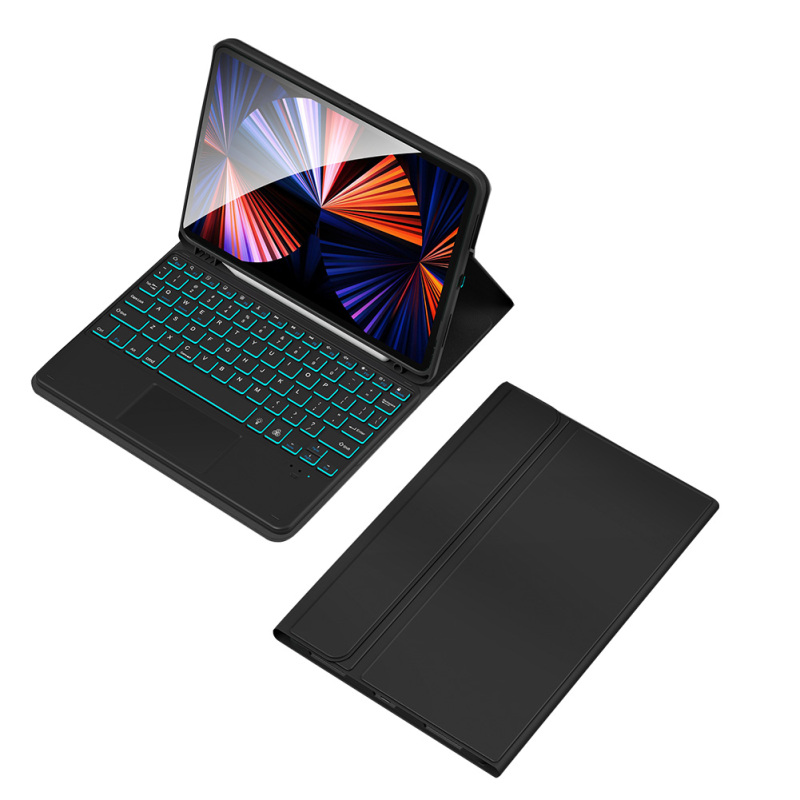 Bluetooth-compatible Keyboard Colorful Backlight Touch Control Smart Keyboard Compatible For iPad Series ราคา 704 บาท*ส่งฟรี