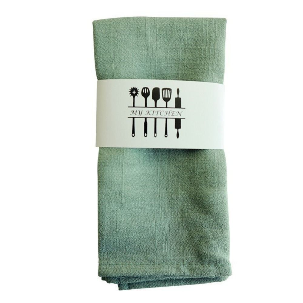 ZM6J3J Tái sử dụng Khăn ăn vải lanh cotton Mềm Trang trí bàn Khăn trà Đa năng Hoài cổ Tấm lót đĩa Tiệc - 9