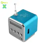 Space X Portable Mini Radio Pocket-sized Fm Radio Player Portable Mini Speaker with Bluetooth Wireless Music Player and Fm Radio Rechargeable Stereo Sound Digital Display Speaker