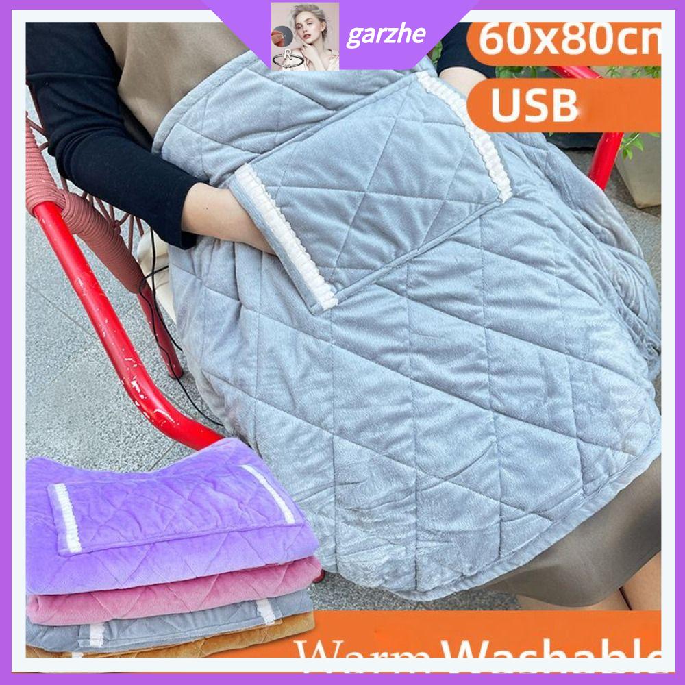 GARZHE24272 Làm USB Chăn sưởi Ấm áp Có túi Chăn sưởi ấm Di động Chăn điện