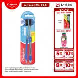 [Chỉ 25-29.6_X2 Voucher giảm đến 20%] Bộ 4 bàn chải Colgate Slimsoft Flex Clean Charcoal nguyên khối than hoạt tính kháng vi khuẩn