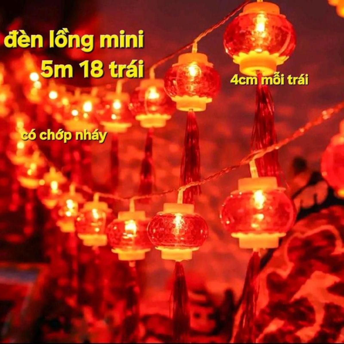 Lồng đèn nhỏ trang trí tết . lồng đèn trang trí cây mai cây đào Đồ trang trí