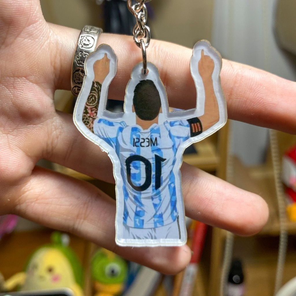 Móc khóa cầu thủ bóng đá Móc khóa bóng đá Móc khóa Messi móc khóa RonaldoNeymar quà tặng cho fan