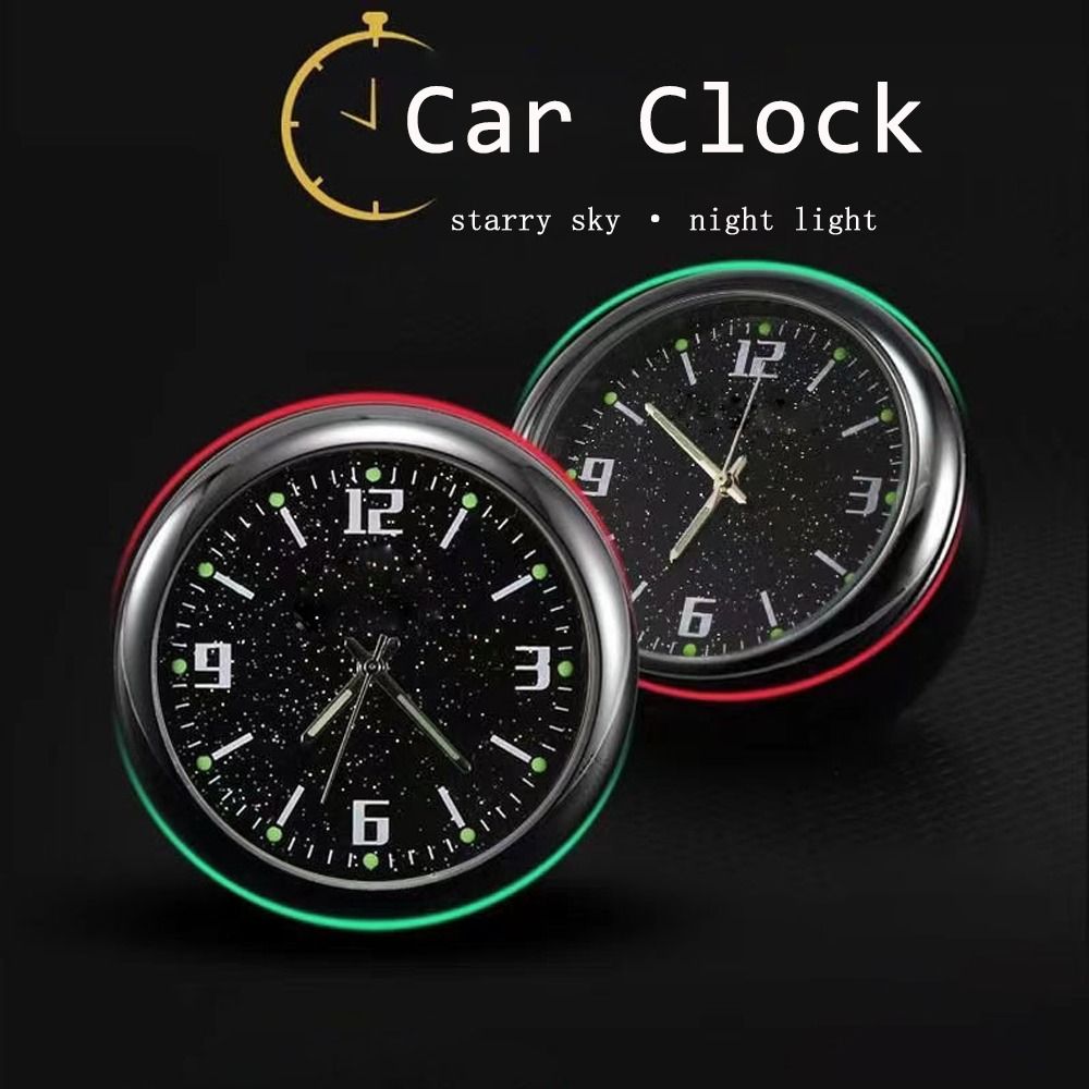 TRAMSIT 40mm Đồng hồ xe hơi Đồng hồ bảng điều khiển Tinh thần Đồng hồ thạch anh Mini Đèn ngủ Đồng hồ điện tử Xe Đạp