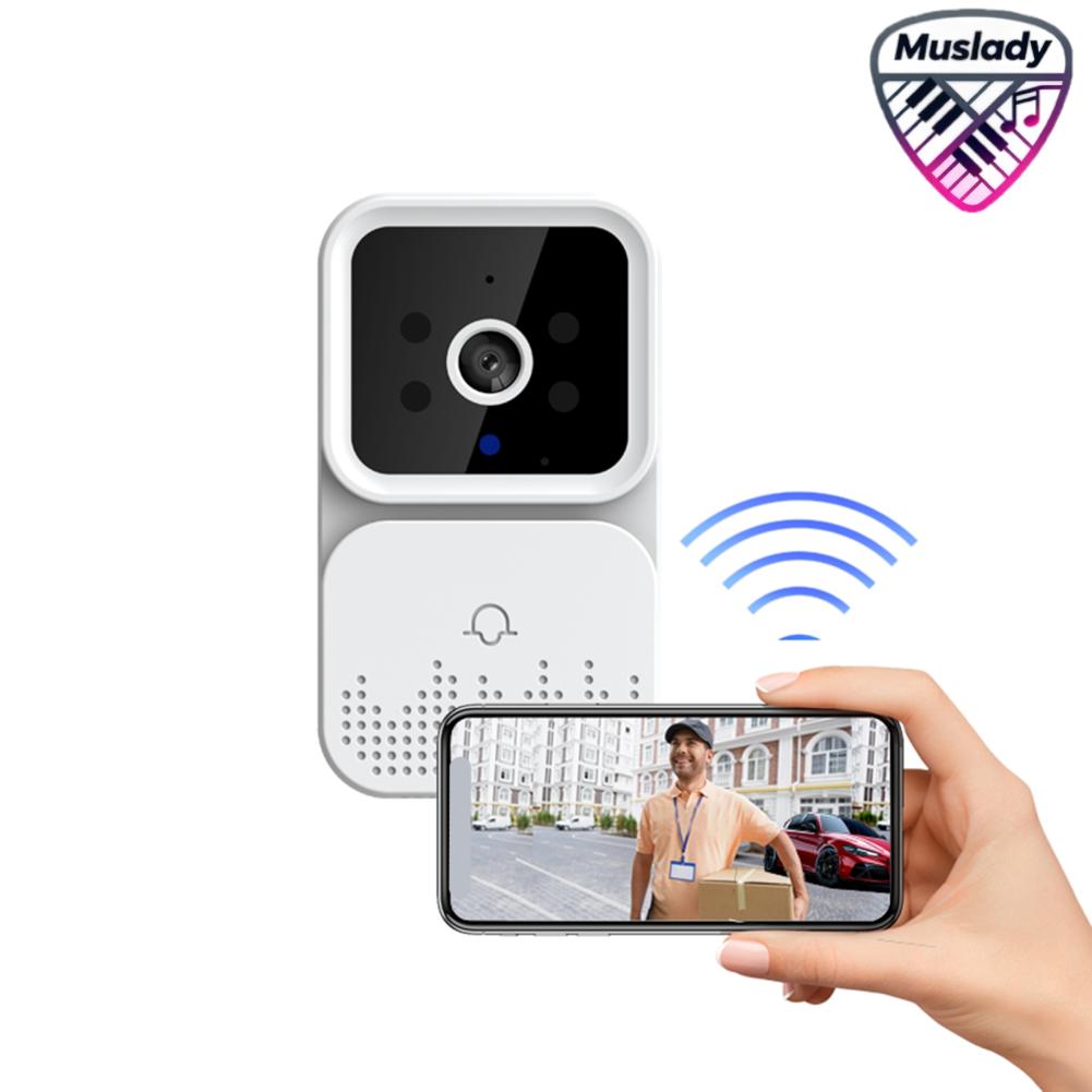 MUSLADY Tuya สมาร์ทวิดีโอ Doorbell ไร้สาย HD กล้อง PIR Motion Detection IR Alarm Security ประตู Bell Wi-Fi Intercom สำหรับ Home Apartment ราคา 462 บาท*ส่งฟรี