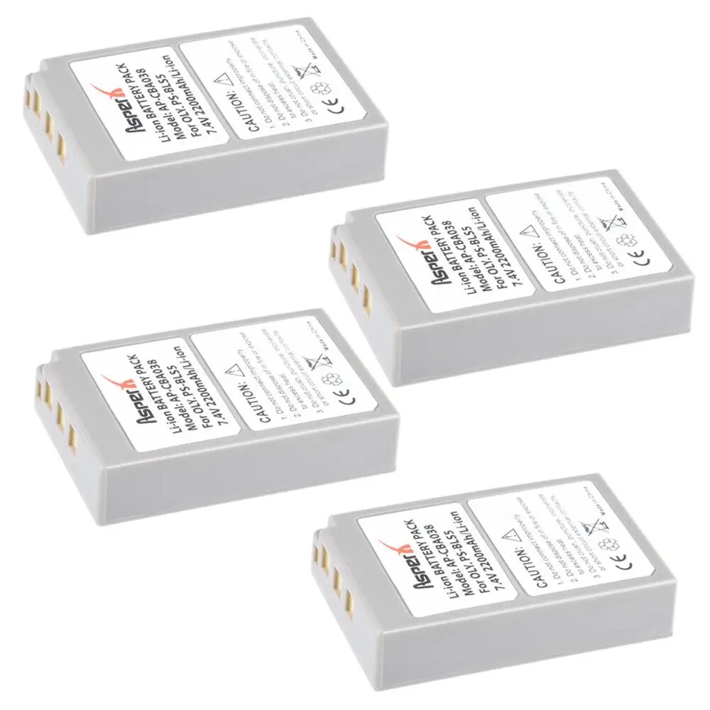 【New-store】 2200mah Bls-5 Bls5 Bls50 Bls 5 50 Ps-Bls5 Li-Ion Bateria For Olympus Pen E-Pl2 E-Pl5 E-P