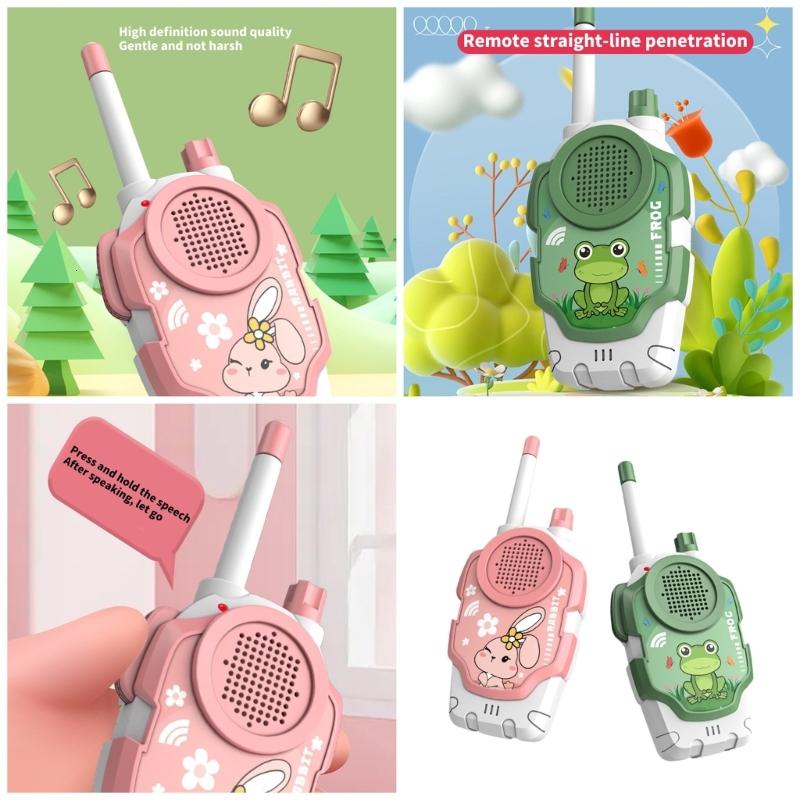 Trẻ em Bộ đàm Bộ đồ chơi truyền thông không dây thiết bị cho trẻ em lứa tuổi 3 + với âm thanh sắc nét và bền