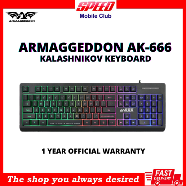 Armaggeddon AK-666 Kalashnikov Gaming Keyboard | Brand New With 1 Year Warranty Singapore