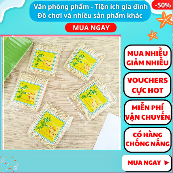 Combo 5 gói tăm trúc cao cấp Mai Anh giá rẻ ✔tăm tre ✔tăm cay ✔tăm xỉa răng ✔ Nguyễn Thùy Store
