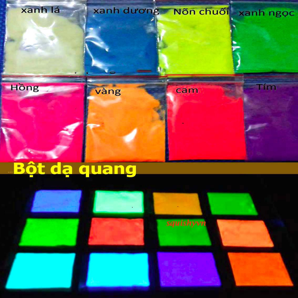 Bột dạ quang siêu sáng trong đêm DIY hạt dạ quang cát dạ quang - MSP788409