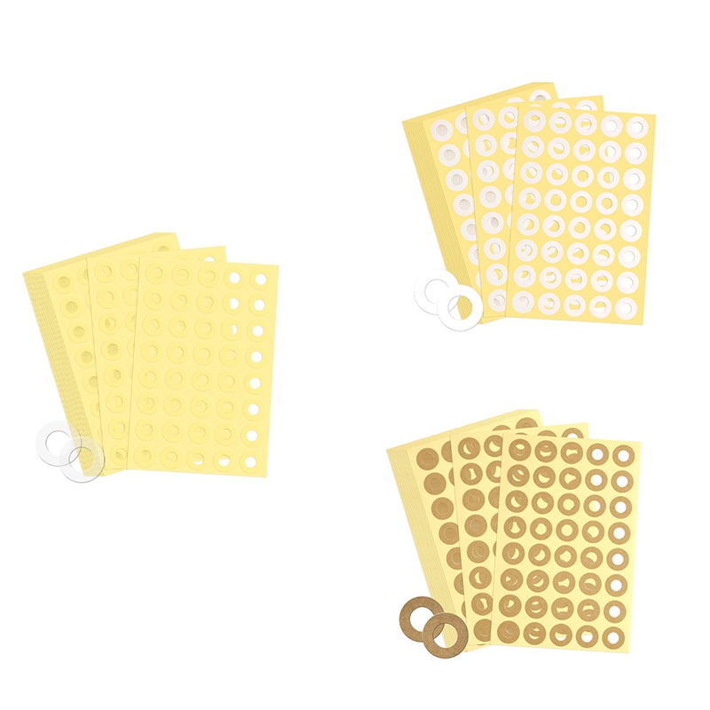 (UTVR) 4000pcs Hole Punch Reinforcement Stickers, Self-Adhesive 1/4 Inch Diameter Loose-Leaf Binder Paper Hole Protectors