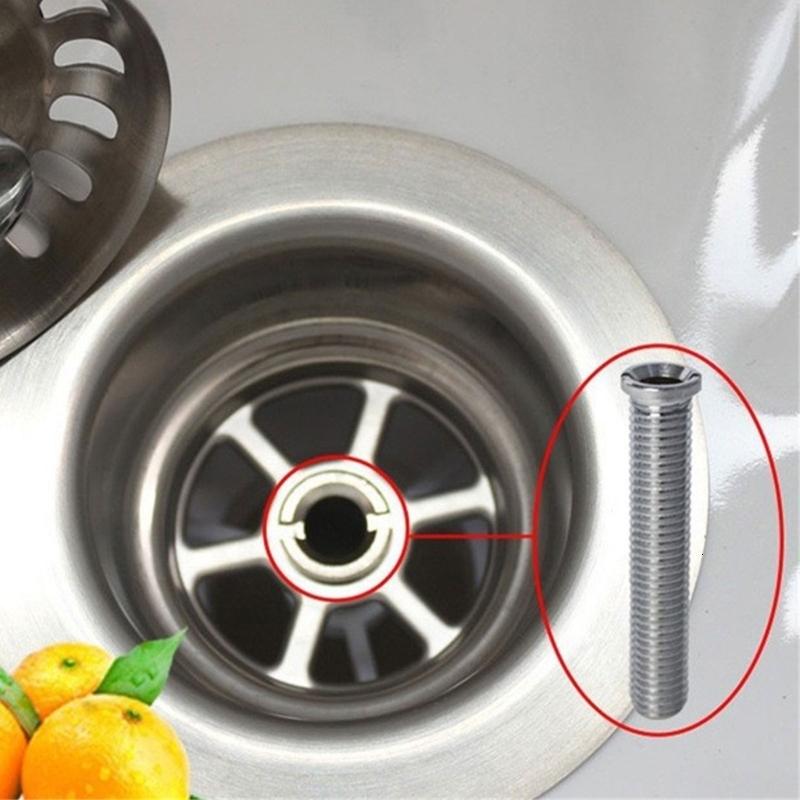 4 Sink Basket Screws 45mm Stainless Steel Drain Screws Fixing Accessories Sink Bolt Screws Sink Basket Strainer Plug Screws For Kitchen Wash Basin Shi